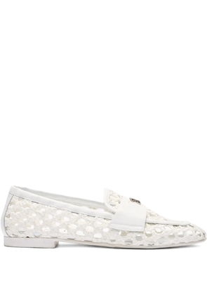 Casadei cut-out loafers - White