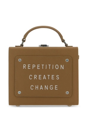 Meli Melo logo-print tote bag - Brown