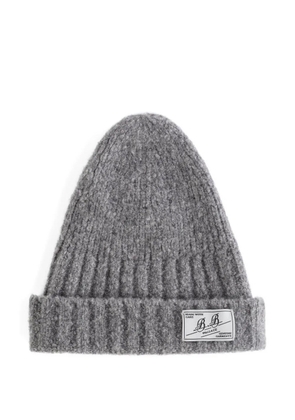 B.B. Walace Shore ribbed beanie hat - Grey