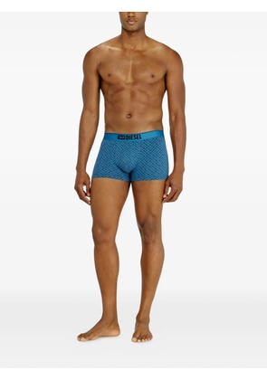 Diesel monogram-pattern boxer briefs - Blue