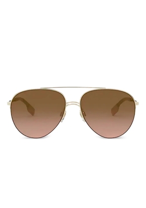 Burberry Eyewear metal sunglasses - Gold