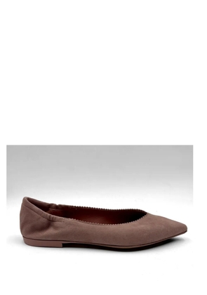 Pomme D´Or pointed-toe scalloped-trim ballet flats - Pink