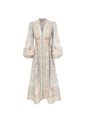 ZIMMERMANN Roselight floral-print dress - Blue
