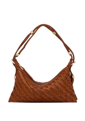 Benedetta Bruzziches Pondy woven shoulder bag - Brown