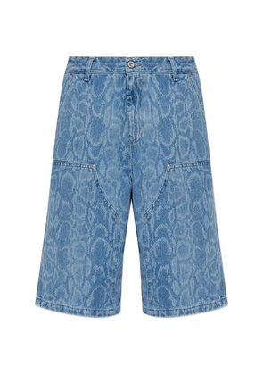 Carhartt WIP Snake Nixon panelled knee-length shorts - Blue