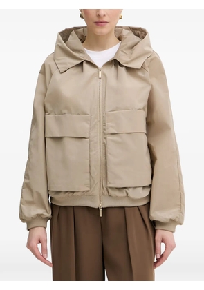 Armani Exchange hooded zip-up jacket - Neutrals