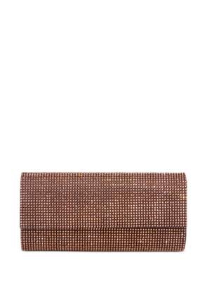 Judith Leiber Perry crystal-embellished clutch bag - Brown