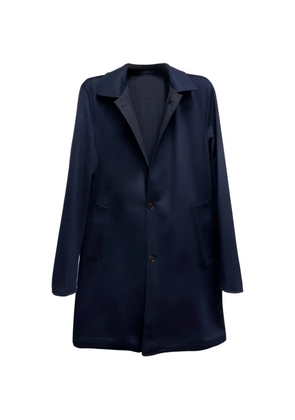 Luciano Barbera reversible cashmere coat - Blue