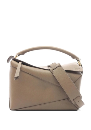 Loewe Pre-Owned medium Puzzle Edge leather tote bag - Grey