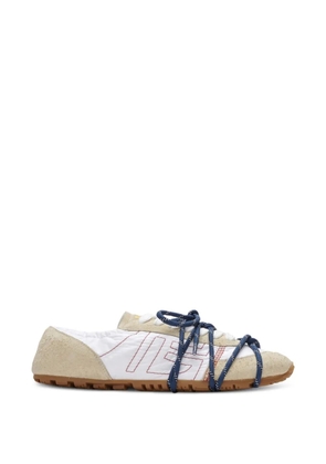 Balmain Racer 45 trainers in nylon and suede - Neutrals