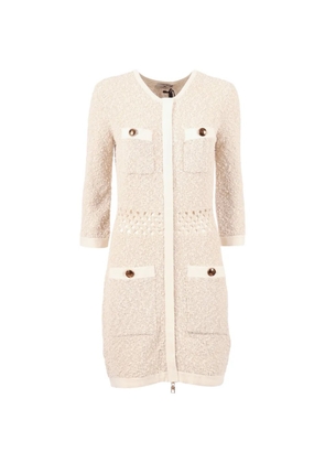 Elisabetta Franchi open-knit midi dress - Pink