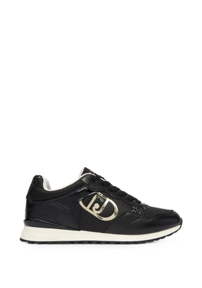 LIU JO Maxi Wonder logo-plaque sneakers - Black