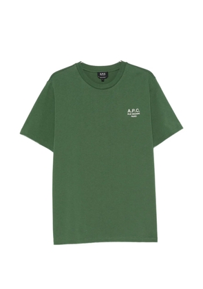 A.P.C. Rue Madame logo-print crew-neck T-shirt - Green