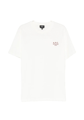 A.P.C. Rue Madame logo-embroidered T-shirt - Neutrals