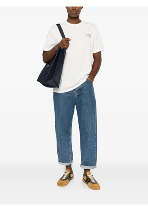 A.P.C. Rue Madame logo-embroidered T-shirt - Neutrals