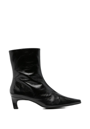 ALOHAS pointed-toe kitten-heel boots - Black