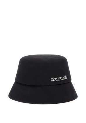 Roberto Cavalli logo-embroidered bucket hat - Black