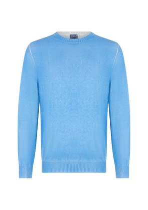 Fedeli crew-neck cashmere sweater - Blue