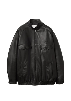 Miu Miu nappa-leather jacket - Black