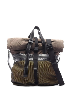 Bottega Veneta Pre-Owned 2010s 2Way mesh panel tote bag - Brown