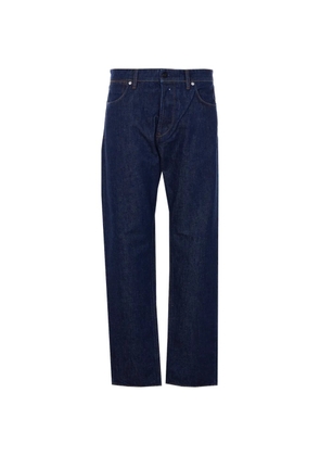 Stone Island straight-leg logo-patch jeans - Blue