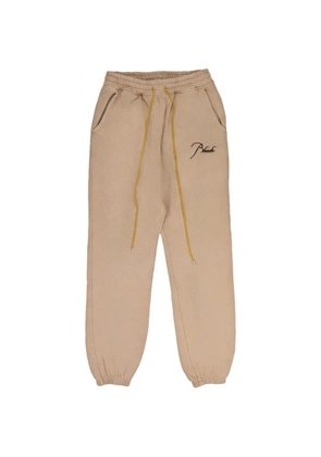 RHUDE Script Logo-embroidered track pants - Neutrals