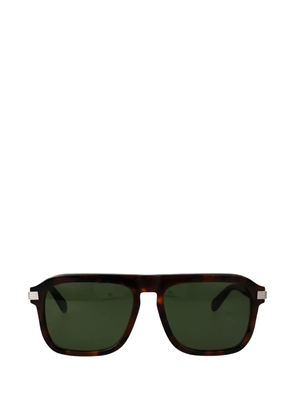 Ferragamo Eyewear tortoiseshell-effect square-frame sunglasses - Brown