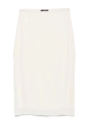Peserico crushed organza midi skirt - Neutrals