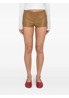 Paloma Wool Suau leather mini shorts - Neutrals