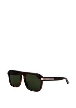 Ferragamo Eyewear tortoiseshell-effect square-frame sunglasses - Brown