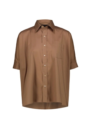 DRHOPE chest-pocket short-sleeve shirt - Neutrals