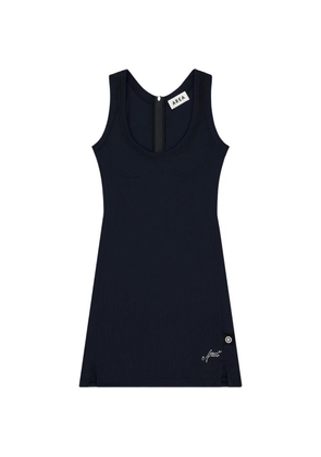 AREA logo-embroidered mini dress - Black