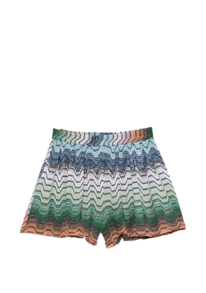 Missoni zigzag-knit shorts - Green