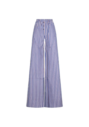 THE ANDAMANE Lana striped trousers - Blue