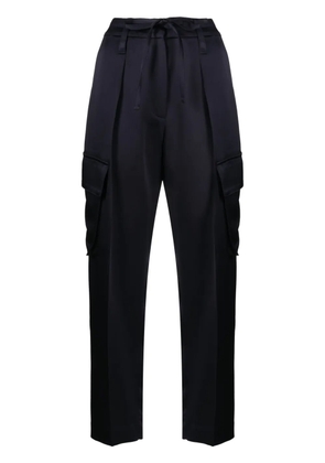 Brunello Cucinelli cropped tailored cargo trousers - Blue