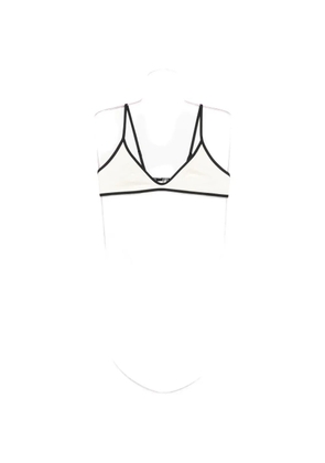 MC2 Saint Barth contrast-trim bikini top - White