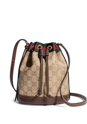 Gucci GG Supreme Web bucket bag - Neutrals