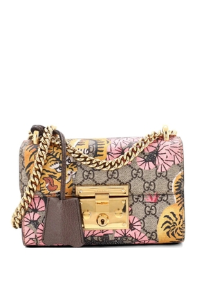 Gucci Pre-Owned Padlock Bengal Print GG Coated Canvas Small shoulder bag - Brown
