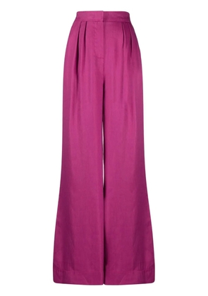Alberta Ferretti high-waist wide-leg trousers - Purple