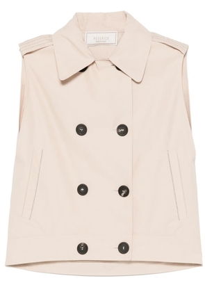 Peserico bead-detail gilet - Neutrals