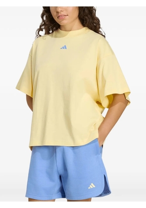 adidas Studio Boyfriend logo-print T-shirt - Yellow