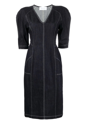 Alberta Ferretti denim midi dress - Blue