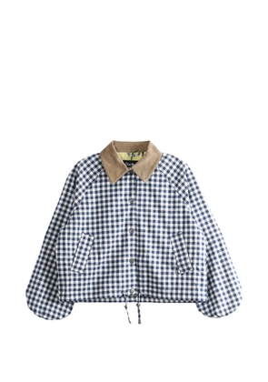 Barbour Ovingham gingham bomber jacket - Blue
