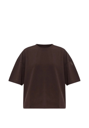 adidas oversized logo-print T-shirt - Brown