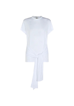 TOTEME tie-waist short-sleeve T-shirt - White