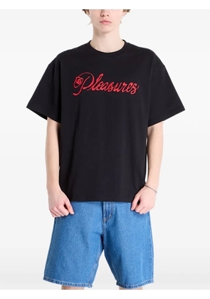 Pleasures logo-print T-shirt - Black