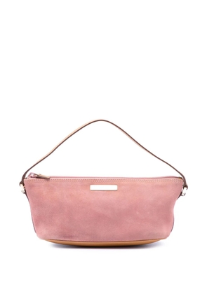 Gucci Pre-Owned 2000-2015 Suede Boat shoulder bag - Pink