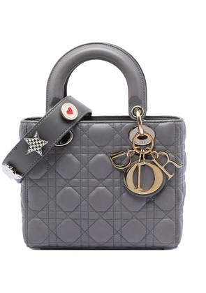 Christian Dior Pre-Owned 2017 Small Lambskin Cannage My ABCDior Lady Dior satchel - Grey