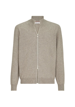 Brunello Cucinelli zip-up cardigan - Grey