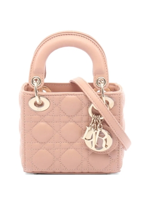 Christian Dior Pre-Owned 2010s micro Lady Dior two-way handbag - Pink